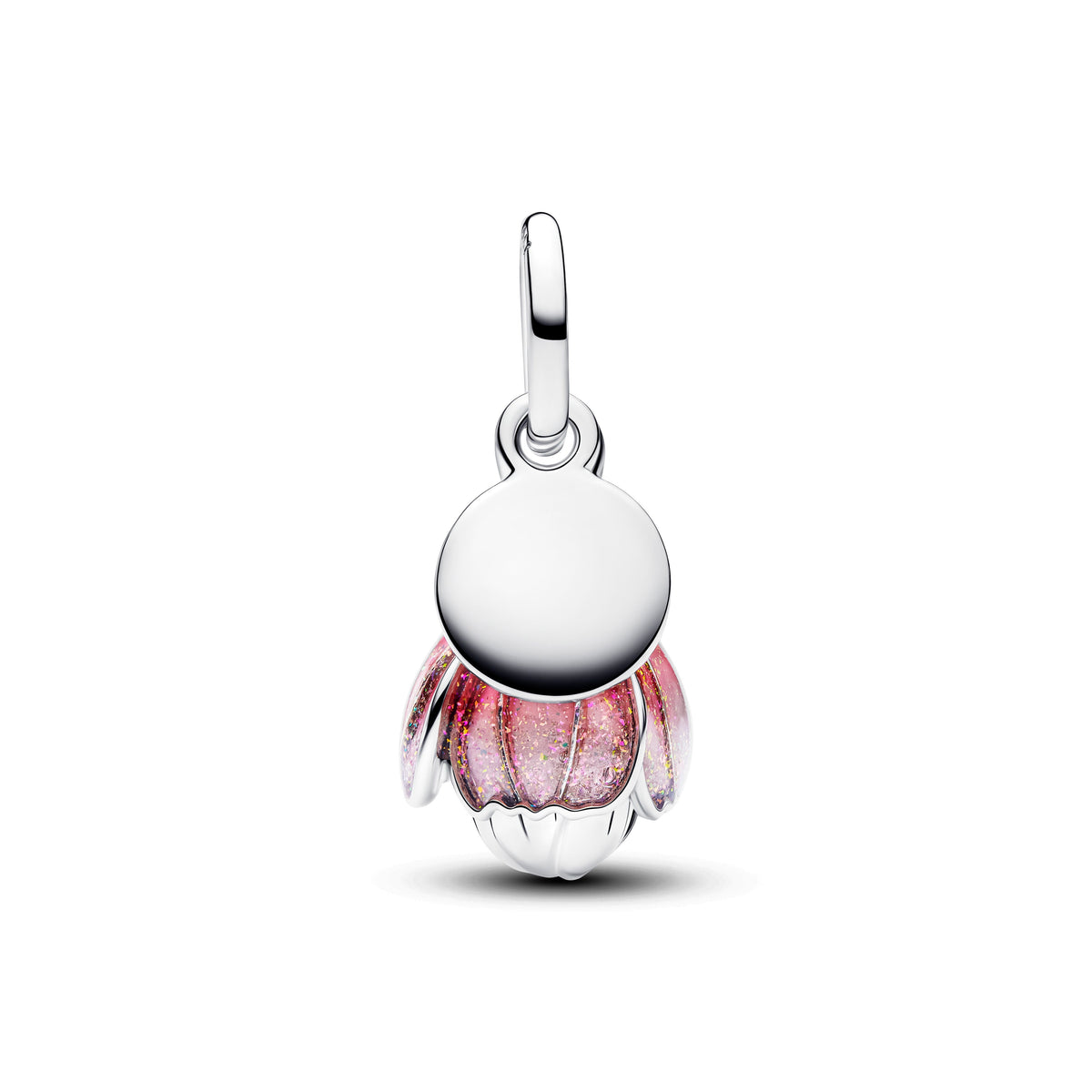 Dangle Charm – 14k Gold-Plated – Two-Tone Blooming Flower