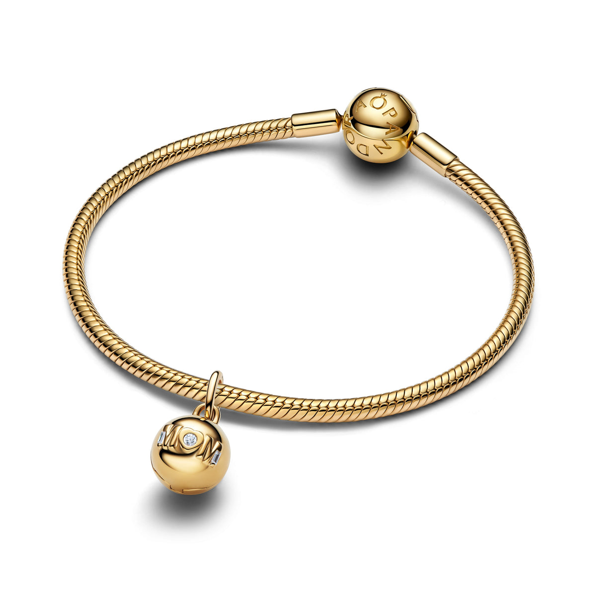 Charm – 14k Gold-Plated – Mom Ball Clasp