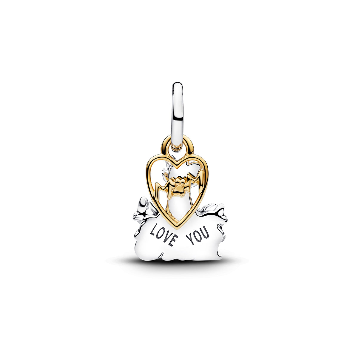 Dangle Charm – 14k Gold-Plated – Disney Aristocats Duchess & Kittens