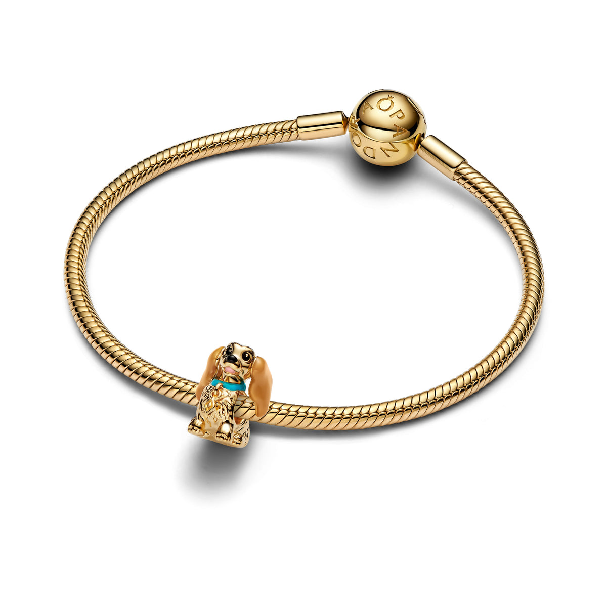 Charm – 14k Gold-Plated – Disney Lady