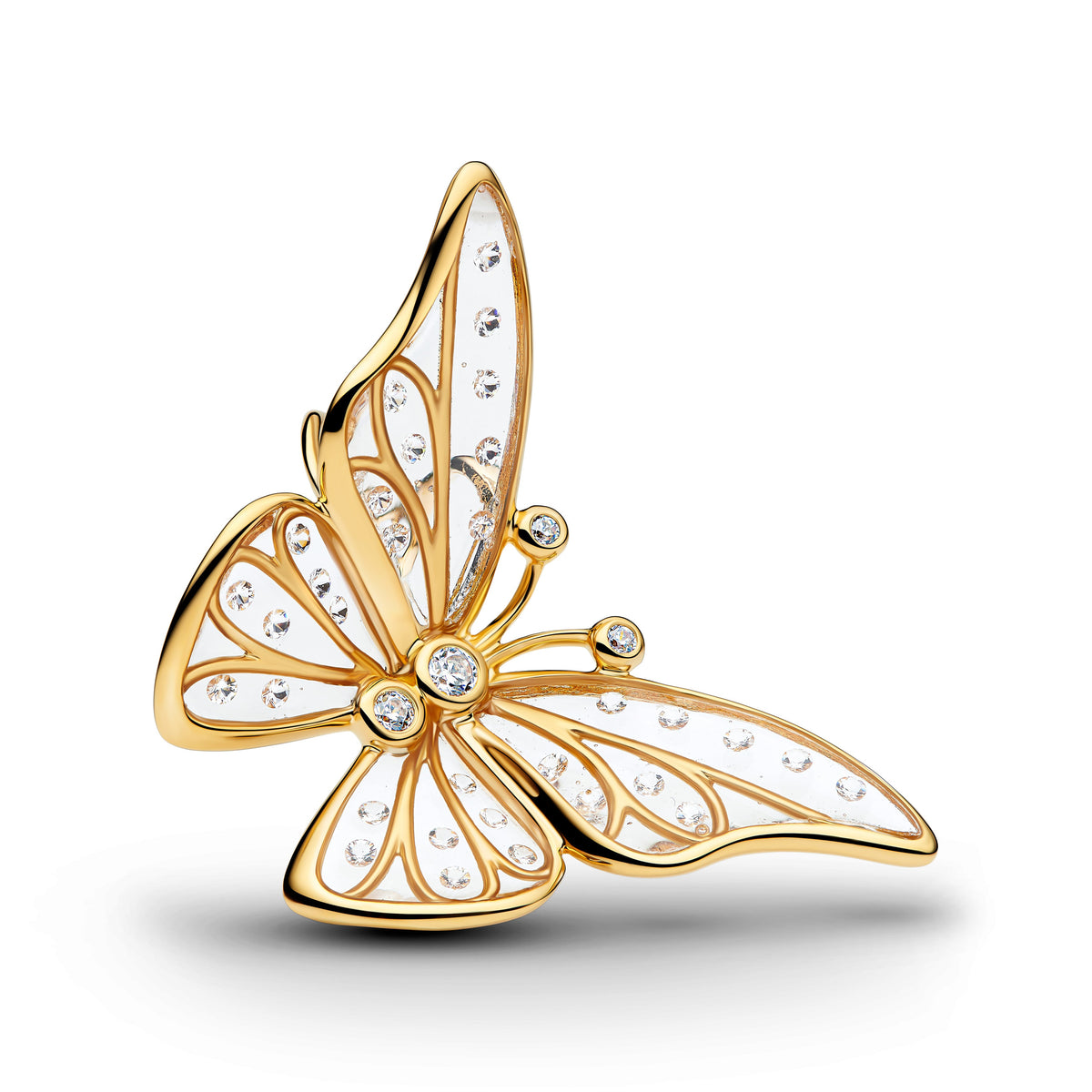 Charm – 14k Gold-Plated – Oversized Butterfly Openwork