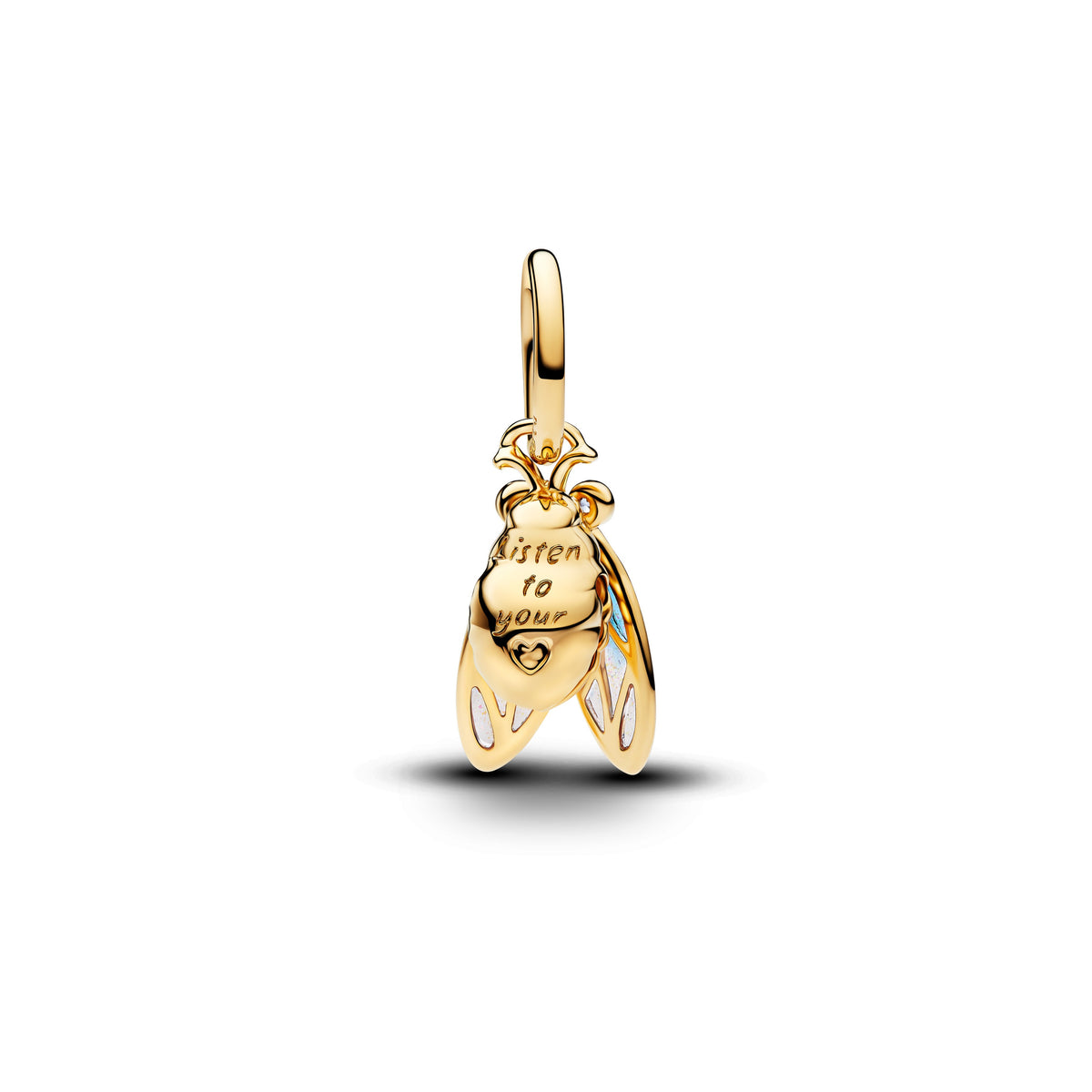 Dangle Charm – 14k Gold-Plated – Cicada