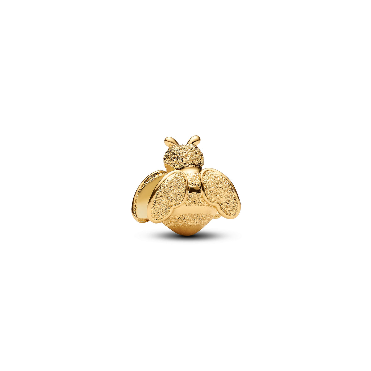 Mini Charm – 14k Gold-Plated – Textured Bee