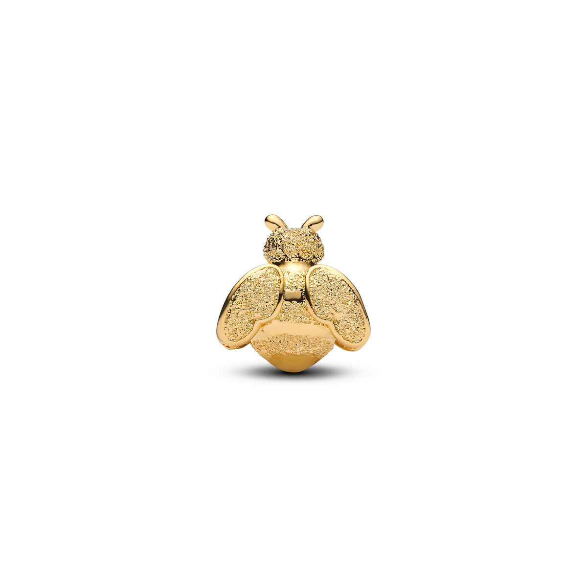 Mini Charm – 14k Gold-Plated – Textured Bee