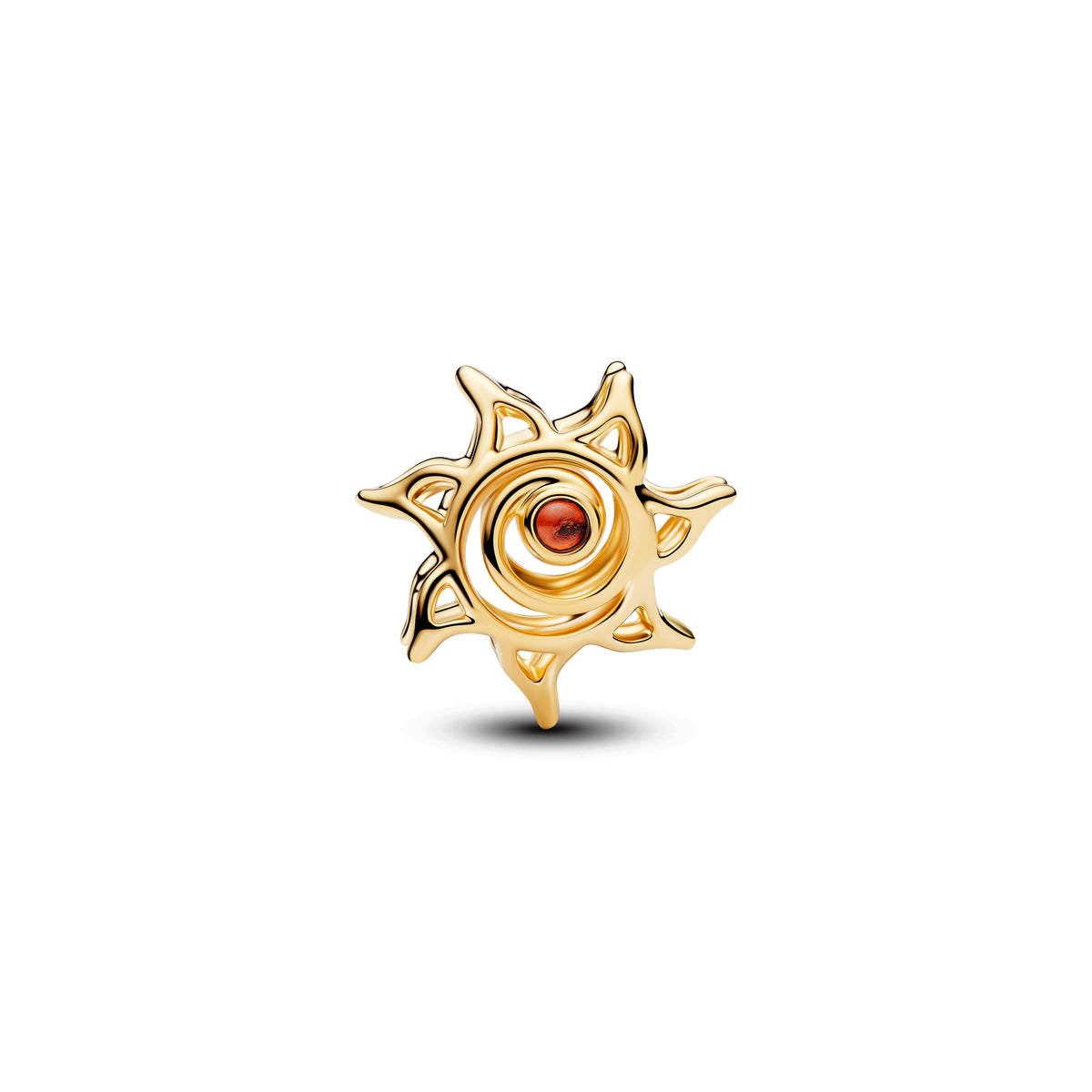 Charm – 14k Gold-Plated – Sun Openwork