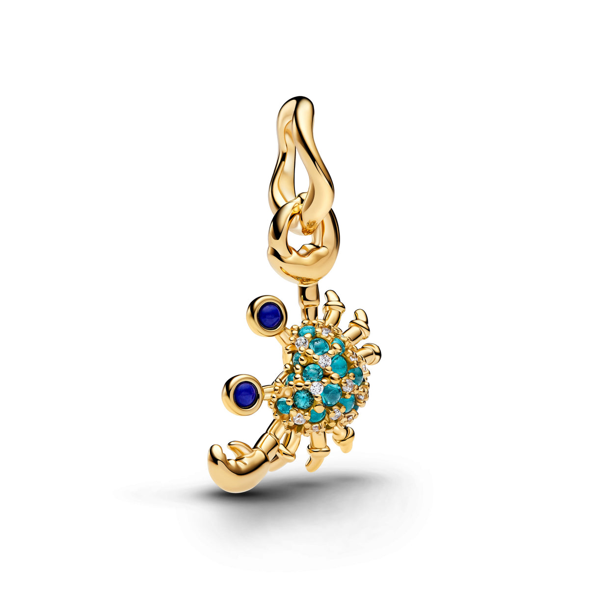 Dangle Charm – 14k Gold-Plated – Crab