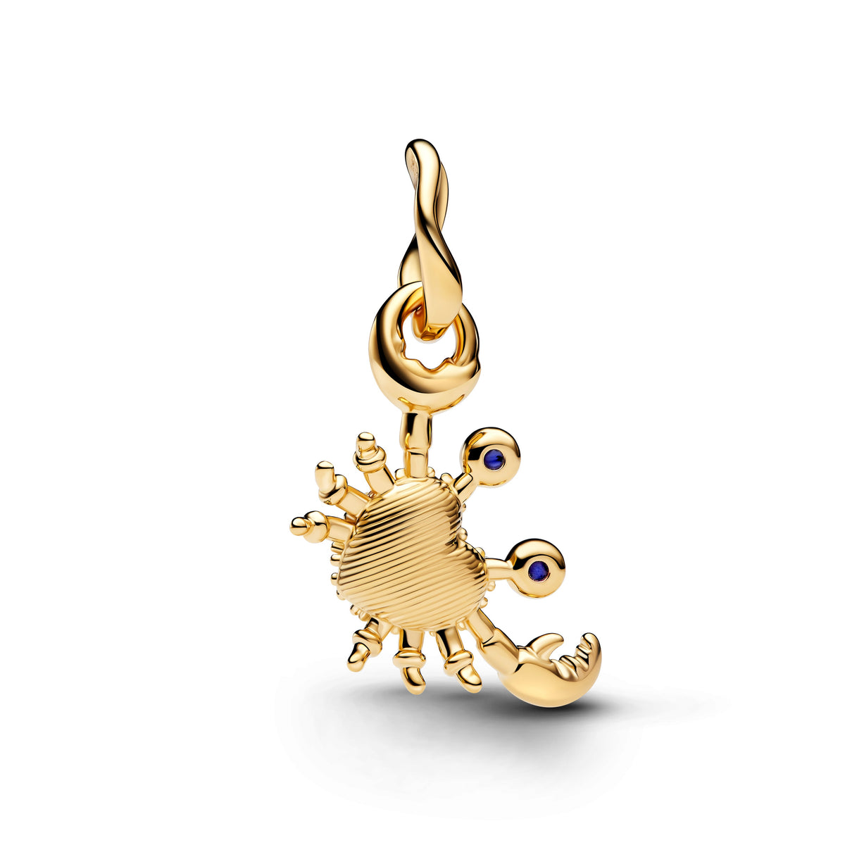 Dangle Charm – 14k Gold-Plated – Crab