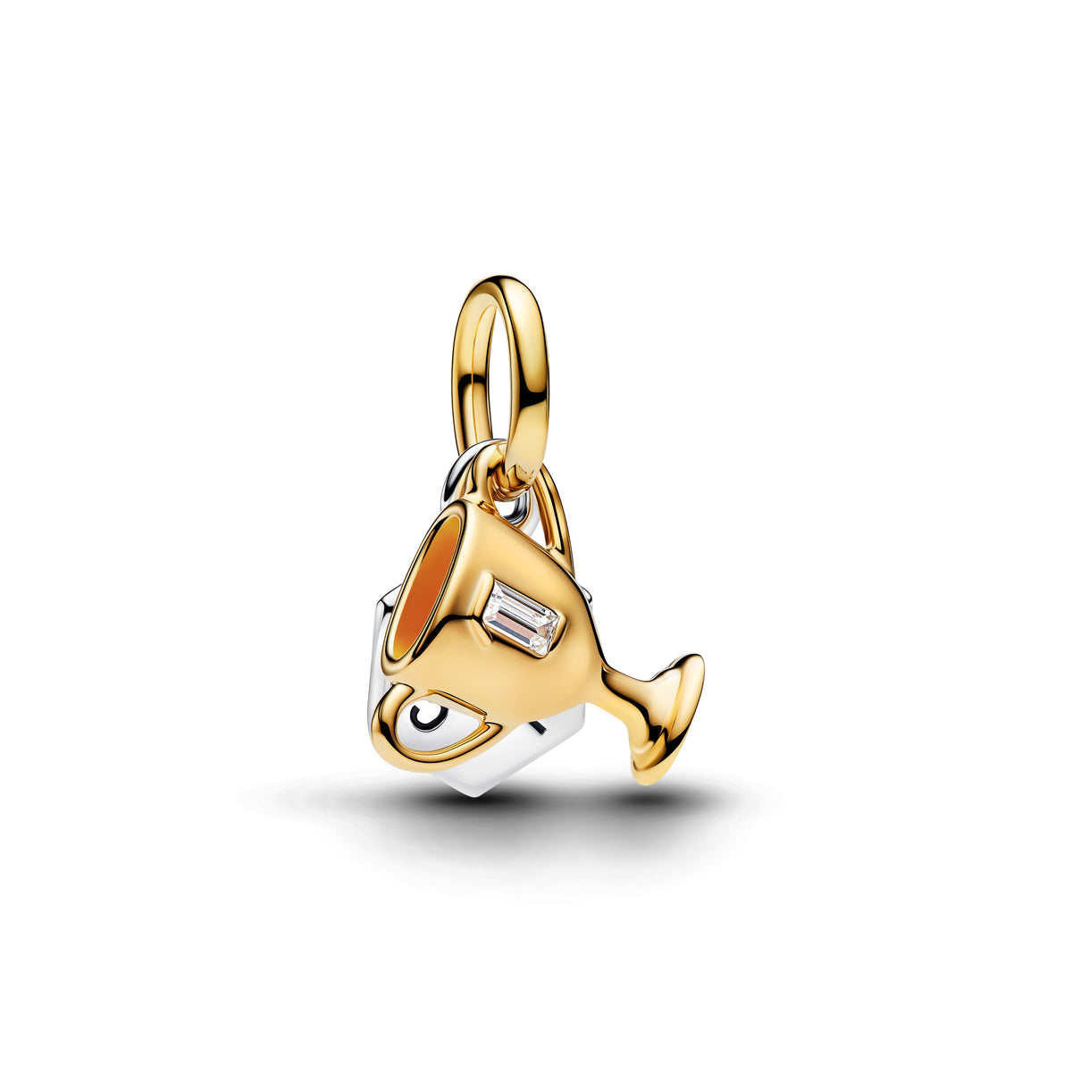 Dangle Charm – 14k Gold-Plated – Engravable Trophy Double