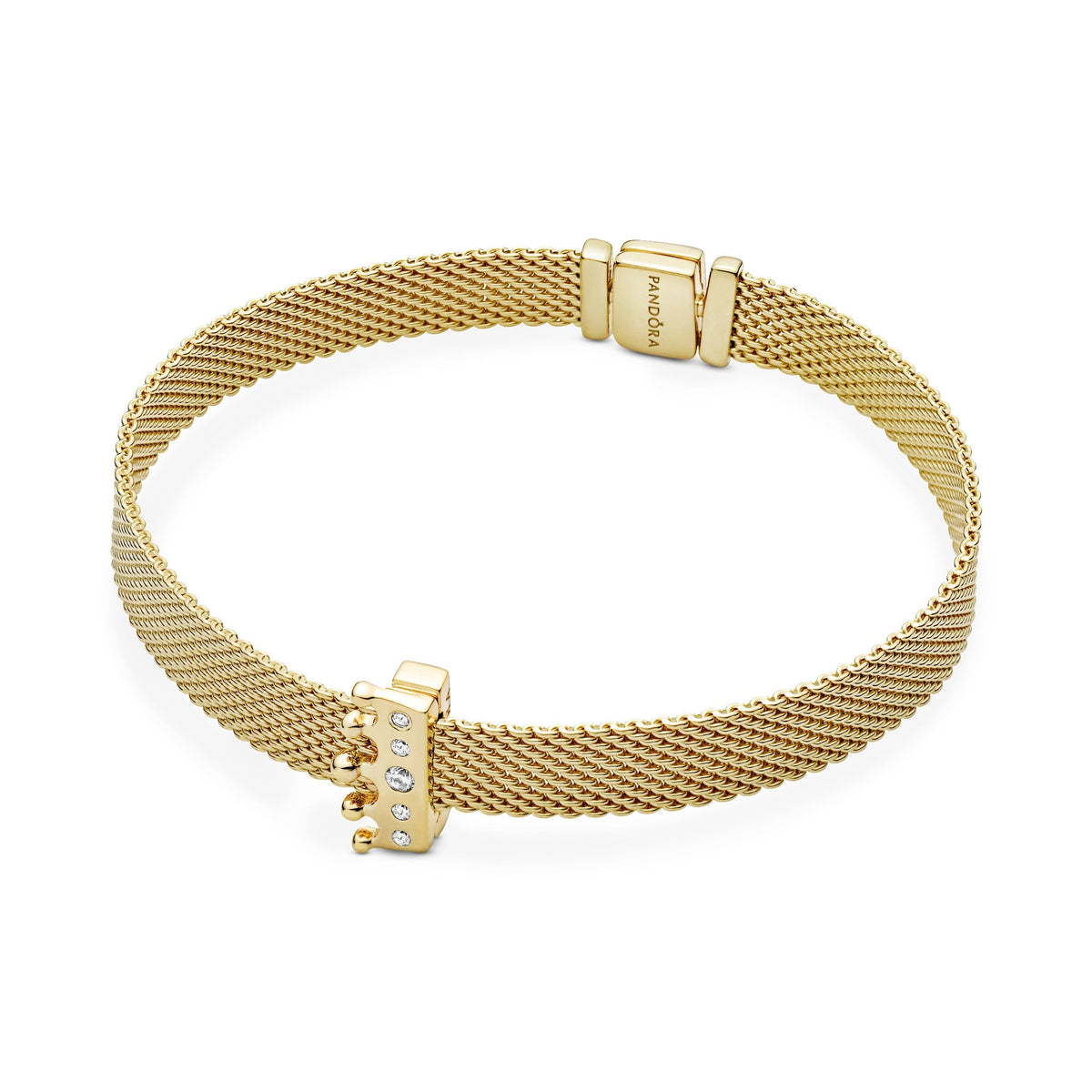 Clip Charm – 14k Gold-Plated – Pandora Reflexions Crown