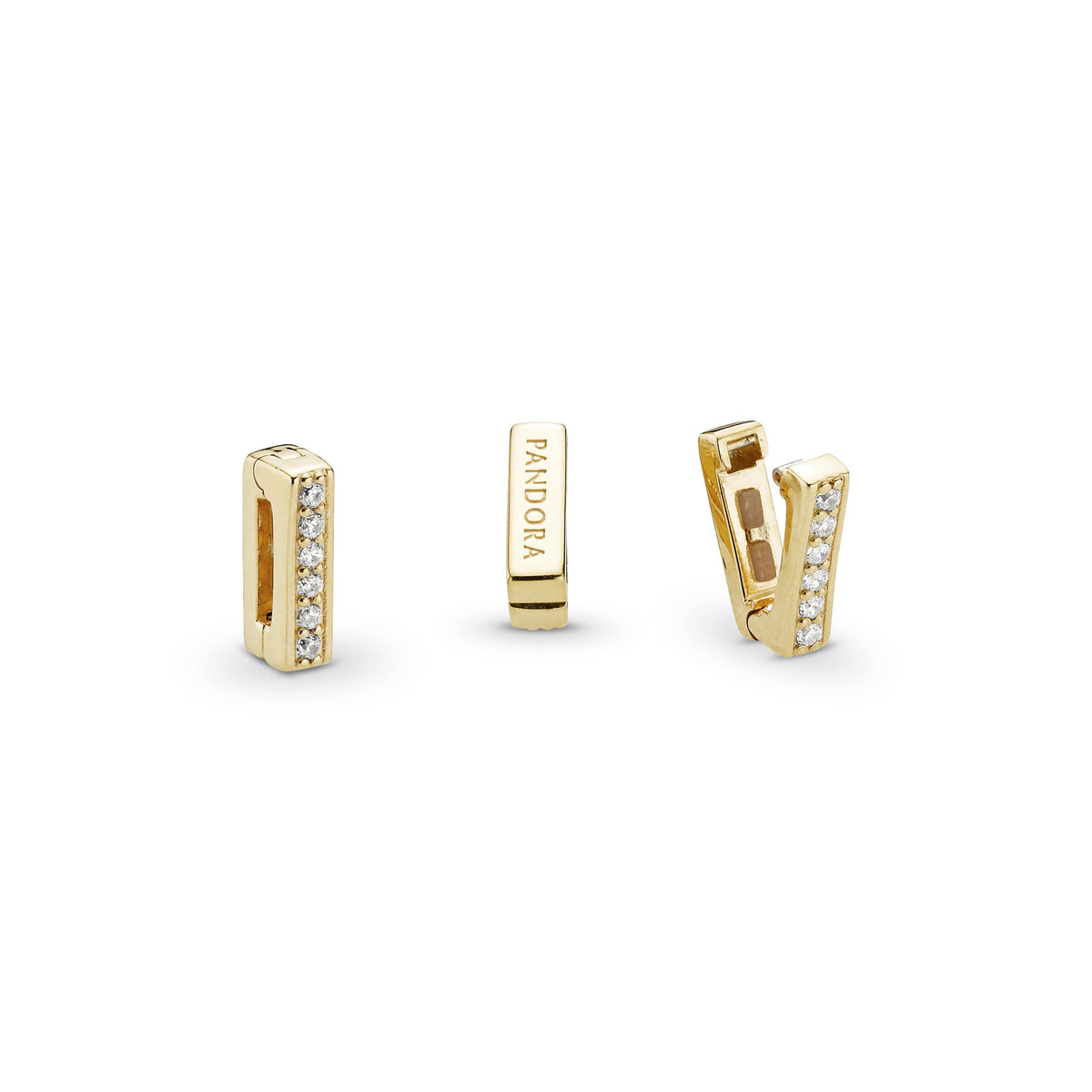 Clip Charm – 14k Gold-Plated – Pandora Reflexions Sparkling