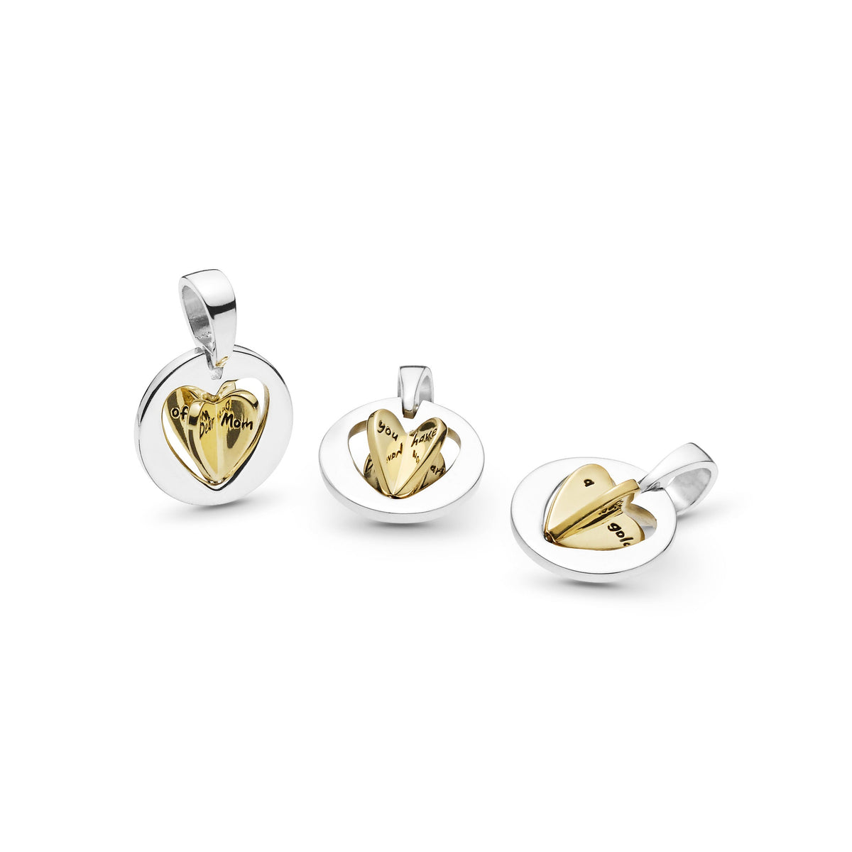 Dangle Charm – 14k Gold-Plated – Mum's Golden Heart