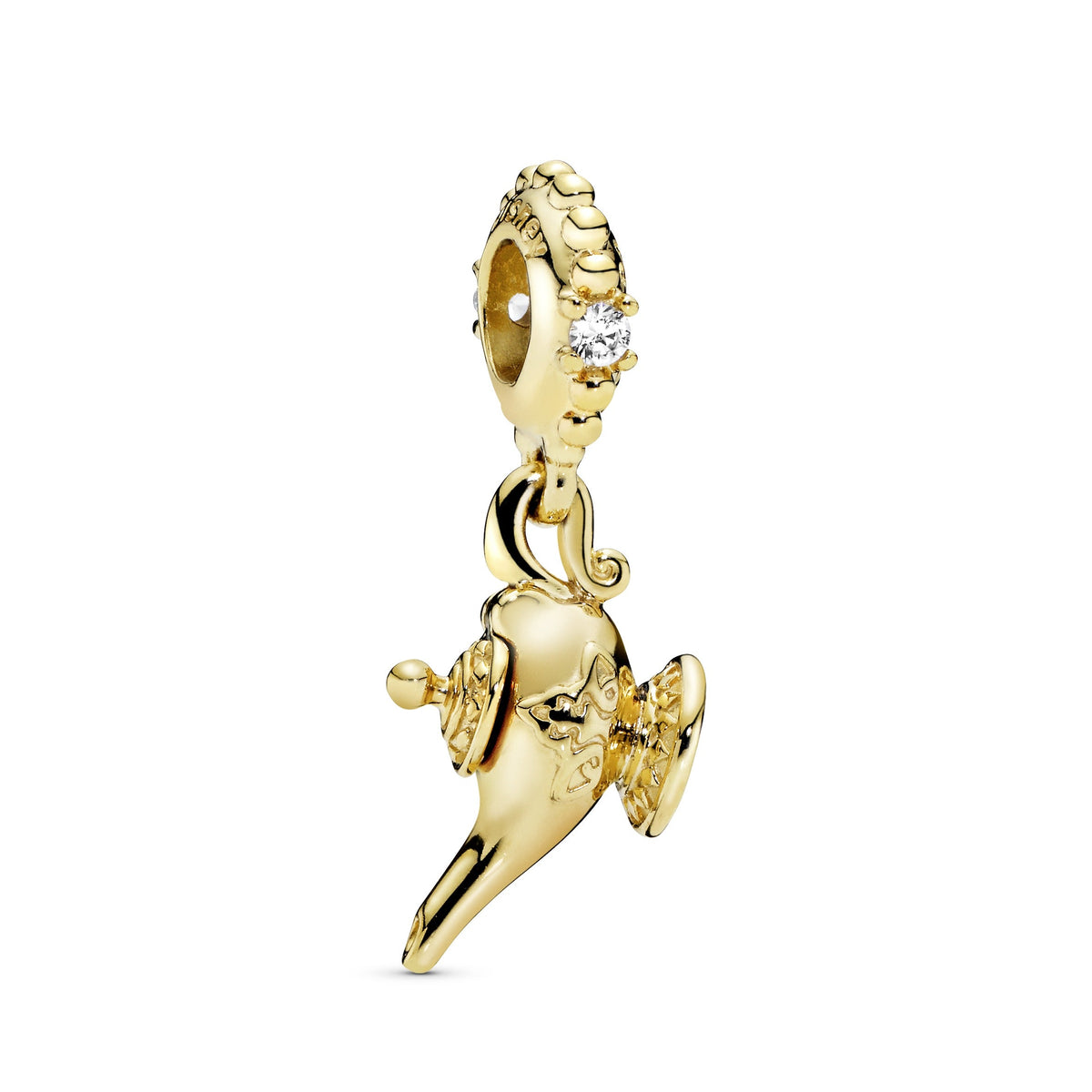 Dangle Charm – 14k Gold-Plated – Disney Aladdin Magic Lamp