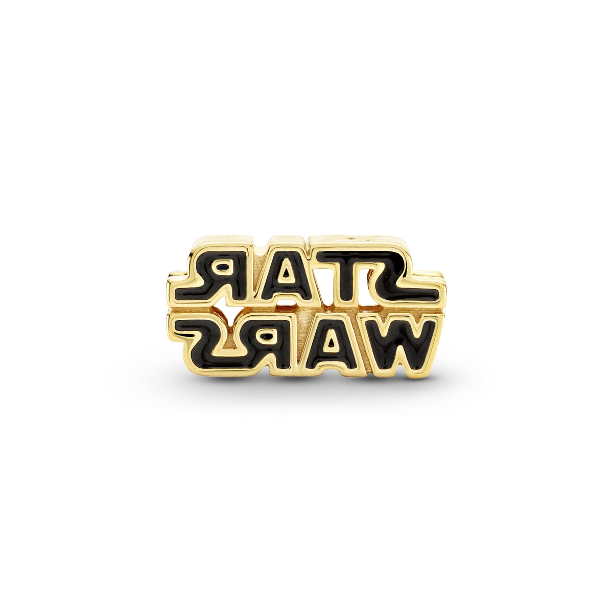 Charm – 14k Gold-Plated – Star Wars Shining 3D Logo