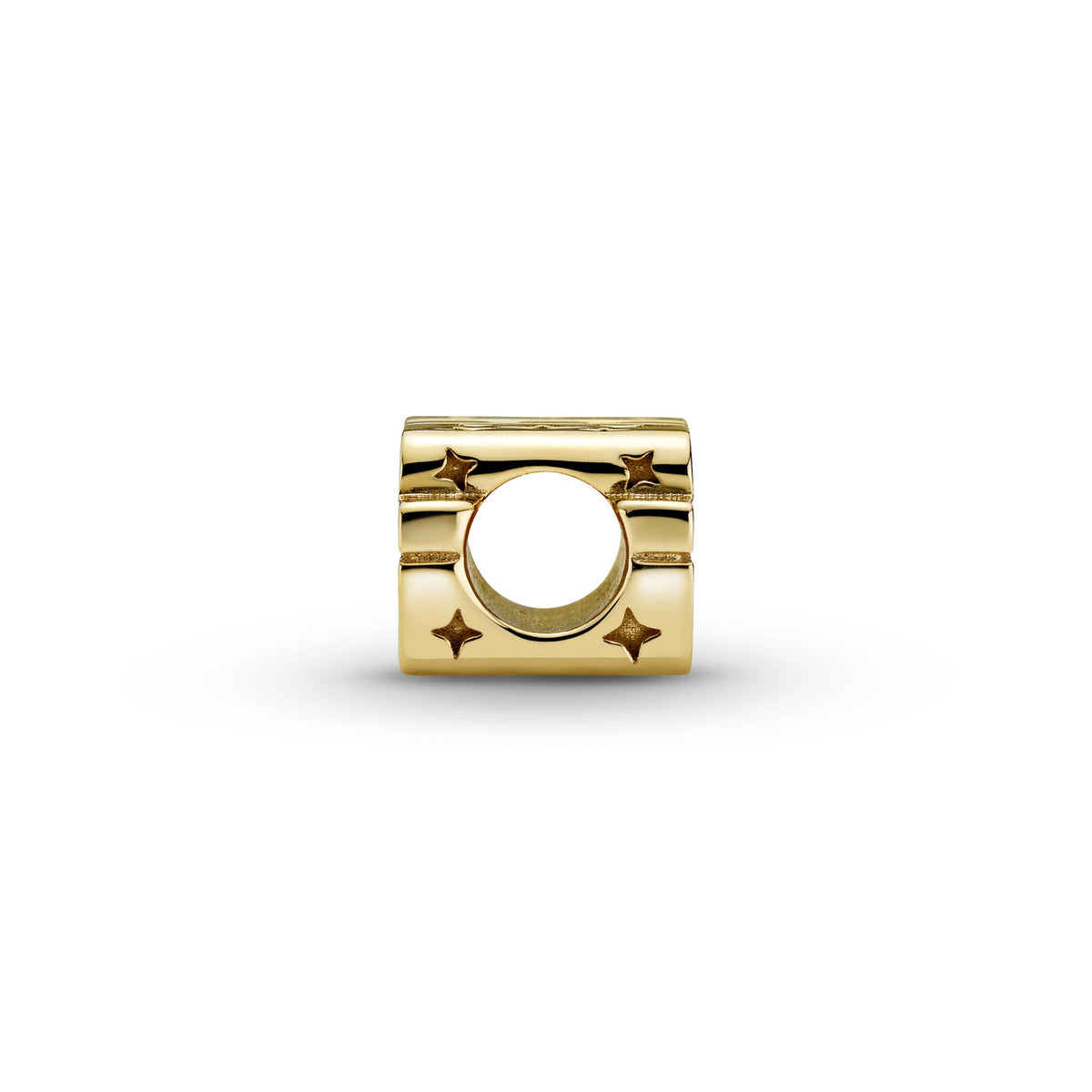 Charm – 14k Gold-Plated – Star Wars Shining 3D Logo
