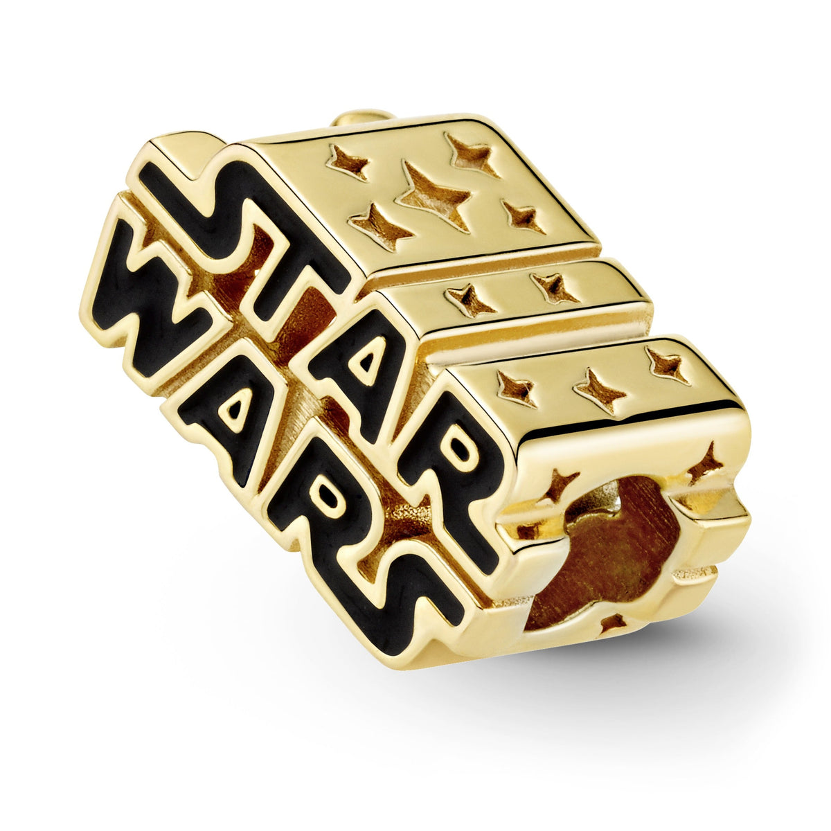Charm – 14k Gold-Plated – Star Wars Shining 3D Logo