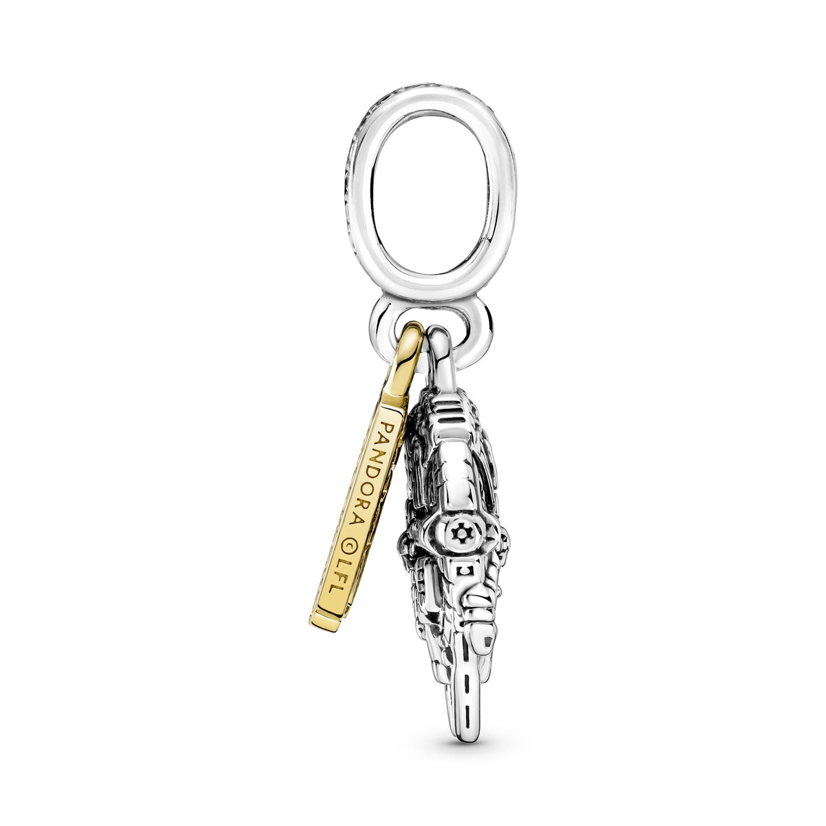 Dangle Charm – 14k Gold-Plated – Star Wars Millennium Falcon