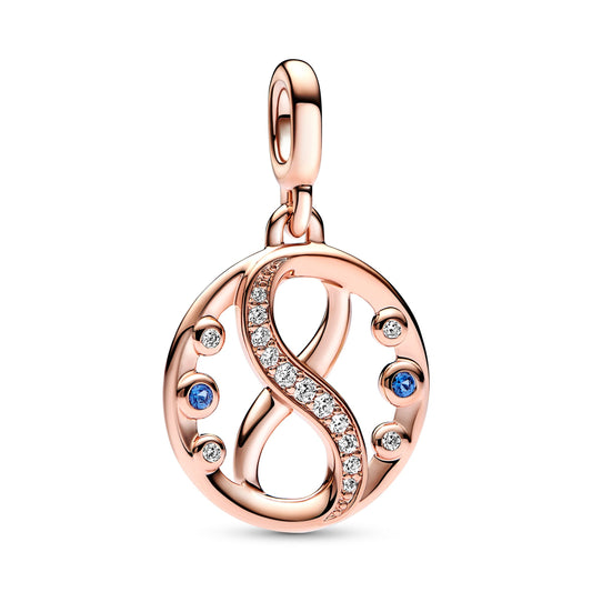 Charm – 14k Rose Gold-Plated – Pandora ME Infinity Symbol Medallion