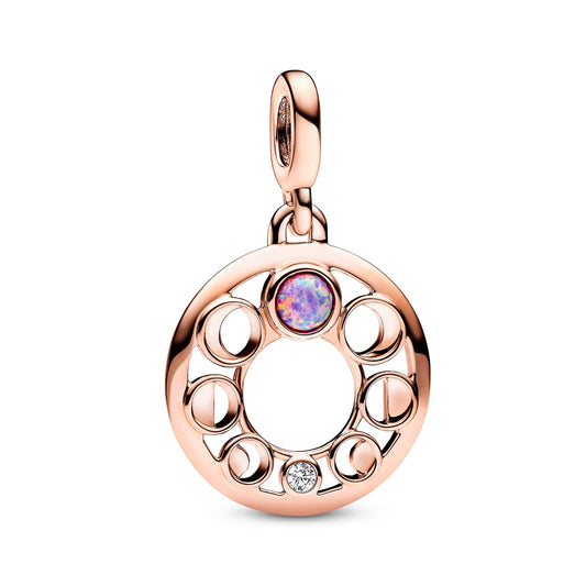 Charm – 14k Rose Gold-Plated – Pandora ME Lunar Phases Medallion