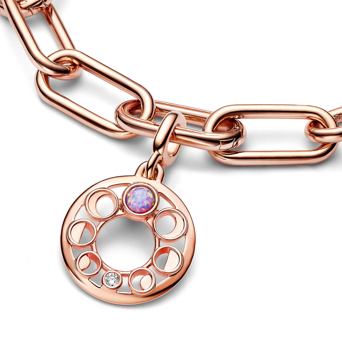 Charm – 14k Rose Gold-Plated – Pandora ME Lunar Phases Medallion