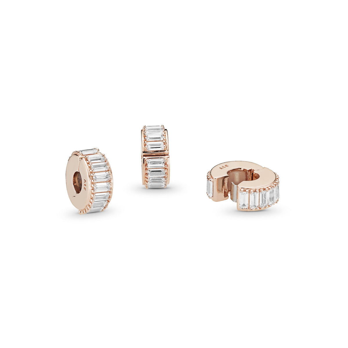 Clip Charm – 14k Rose Gold-Plated – Sparkling Ice Cube