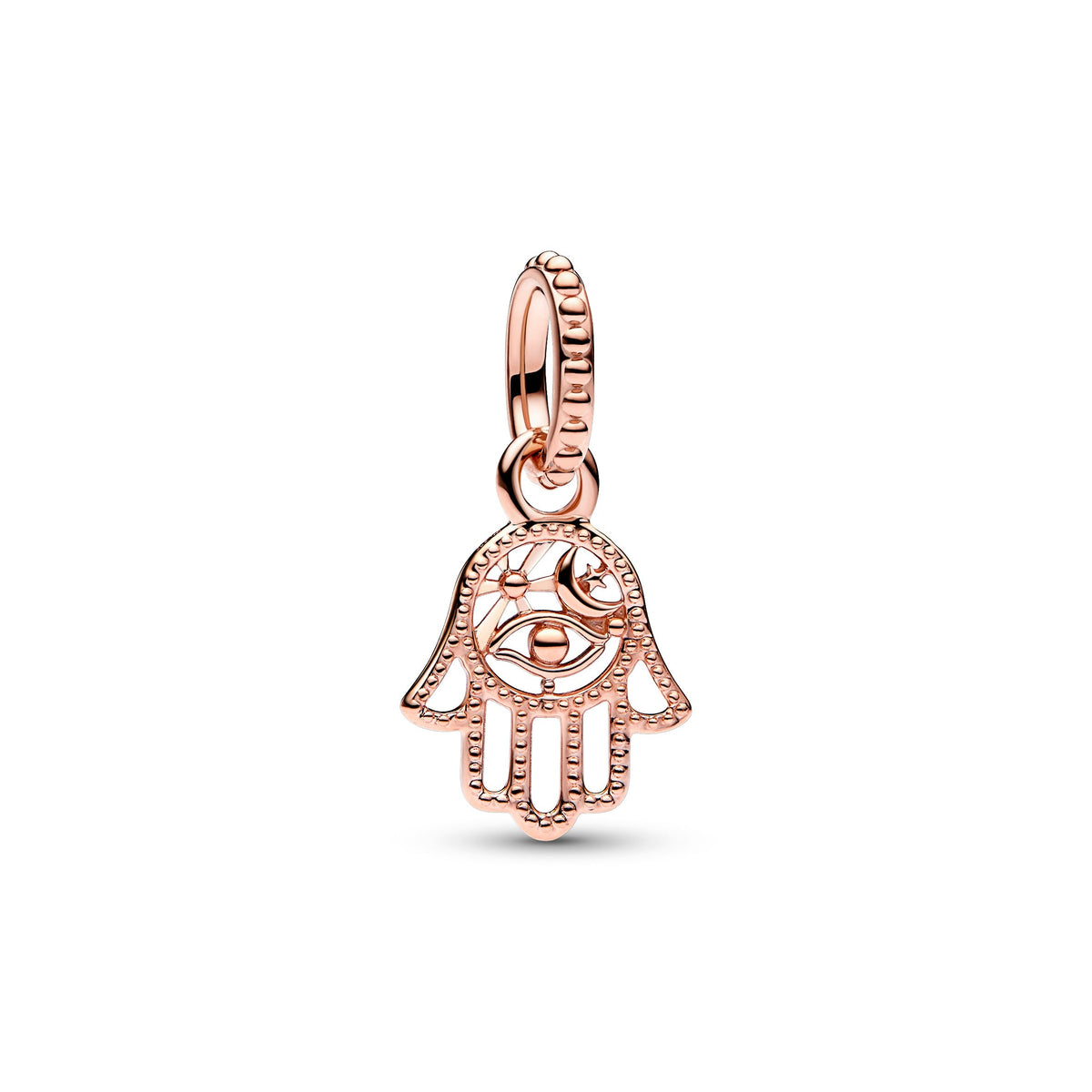 Dangle Charm – 14k Gold-Plated – Protective Hamsa Hand