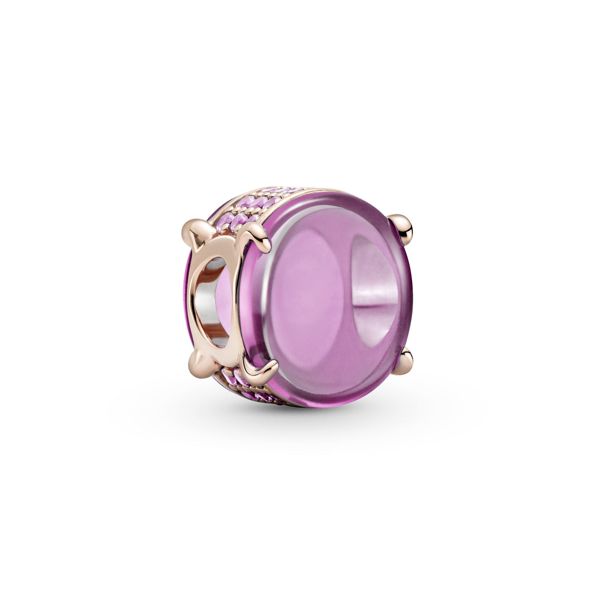 Charm – Pink Oval Cabochon