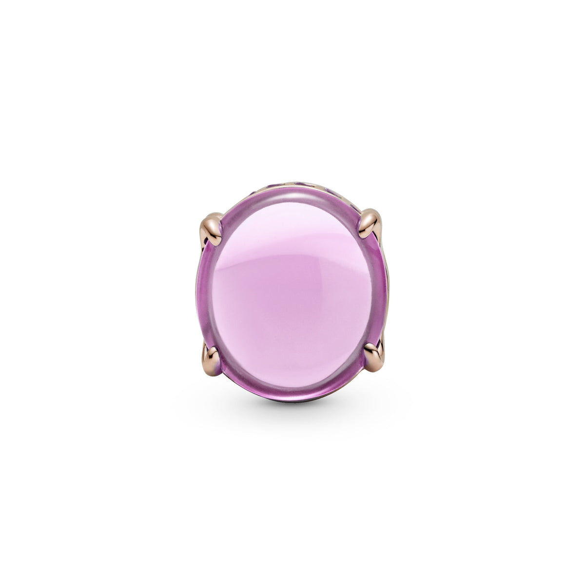 Charm – Pink Oval Cabochon