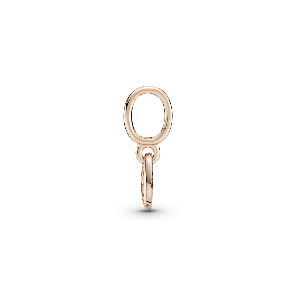 Dangle Charm – 14k Rose Gold-Plated – Royal Purple Pavé Tilted Heart