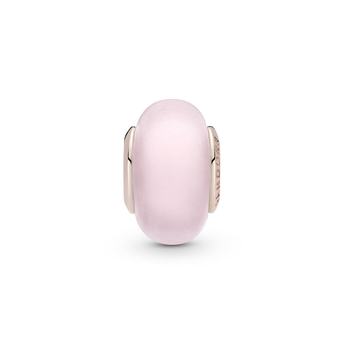 Charm – 14k Rose Gold-Plated – Matte Pink Murano Glass