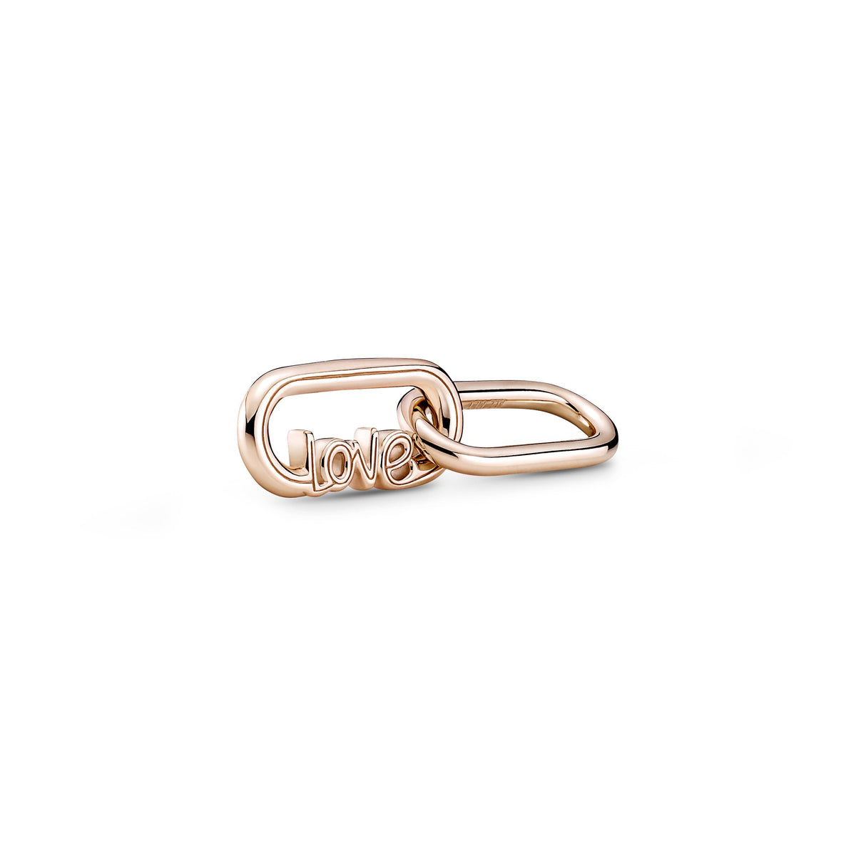 Necklace or Pendant – 14k Rose Gold-Plated – Pandora ME Styling Love Word Link