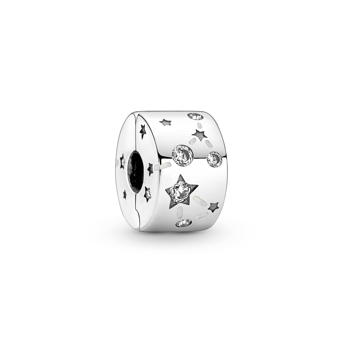 Clip Charm – Sterling Silver – Stars & Galaxy