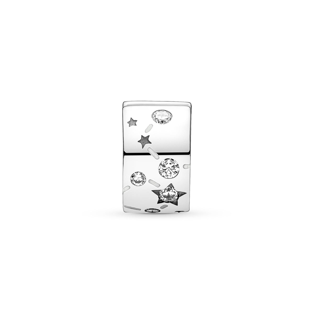 Clip Charm – Sterling Silver – Stars & Galaxy