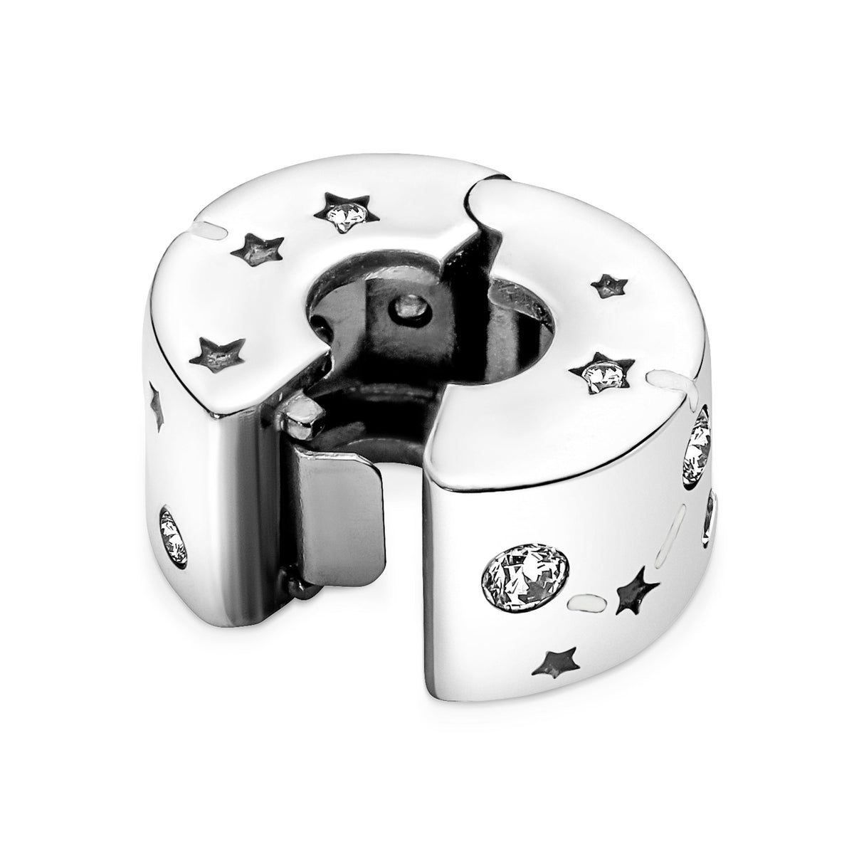 Clip Charm – Sterling Silver – Stars & Galaxy