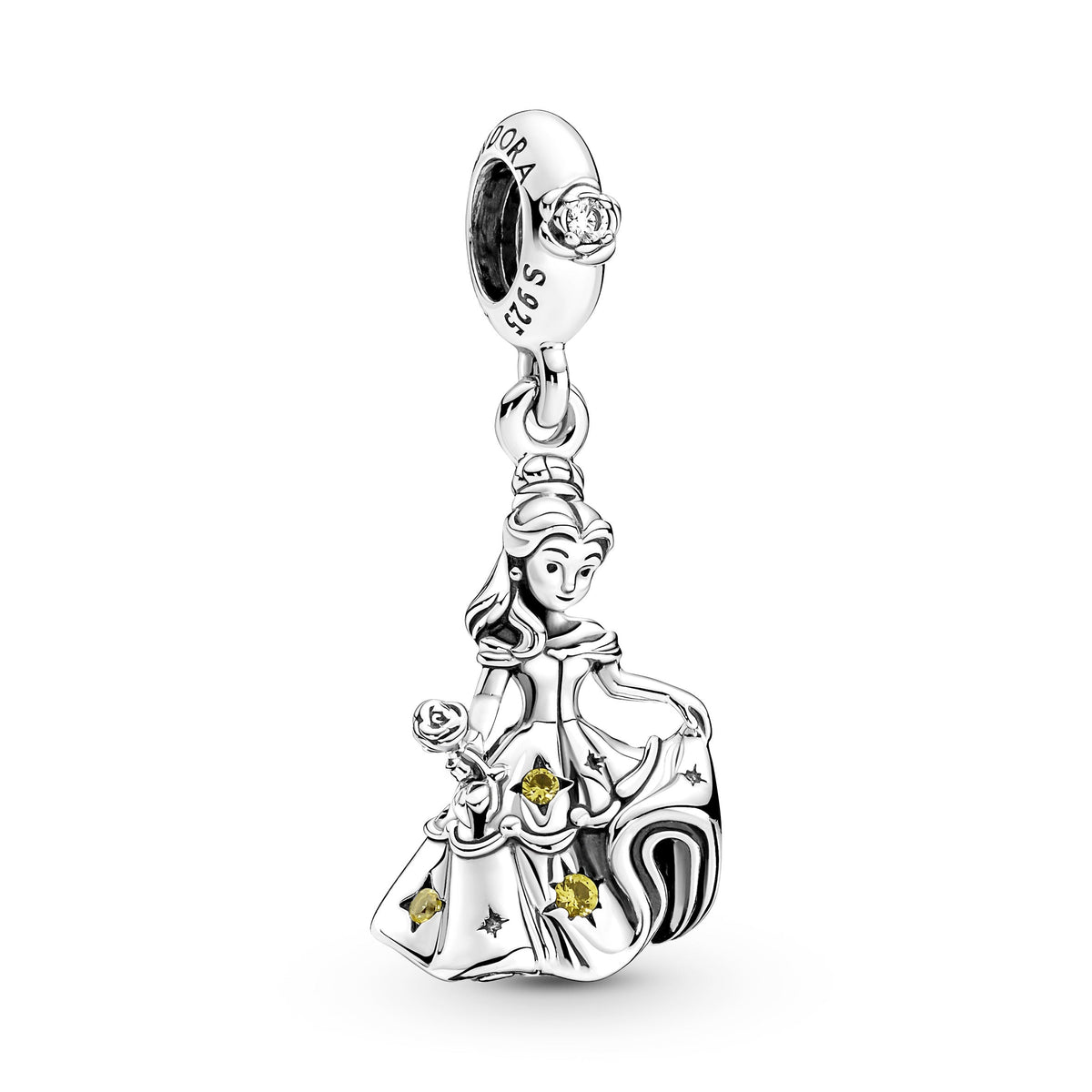 Dangle Charm – Sterling Silver – Disney Beauty and the Beast Dancing Belle