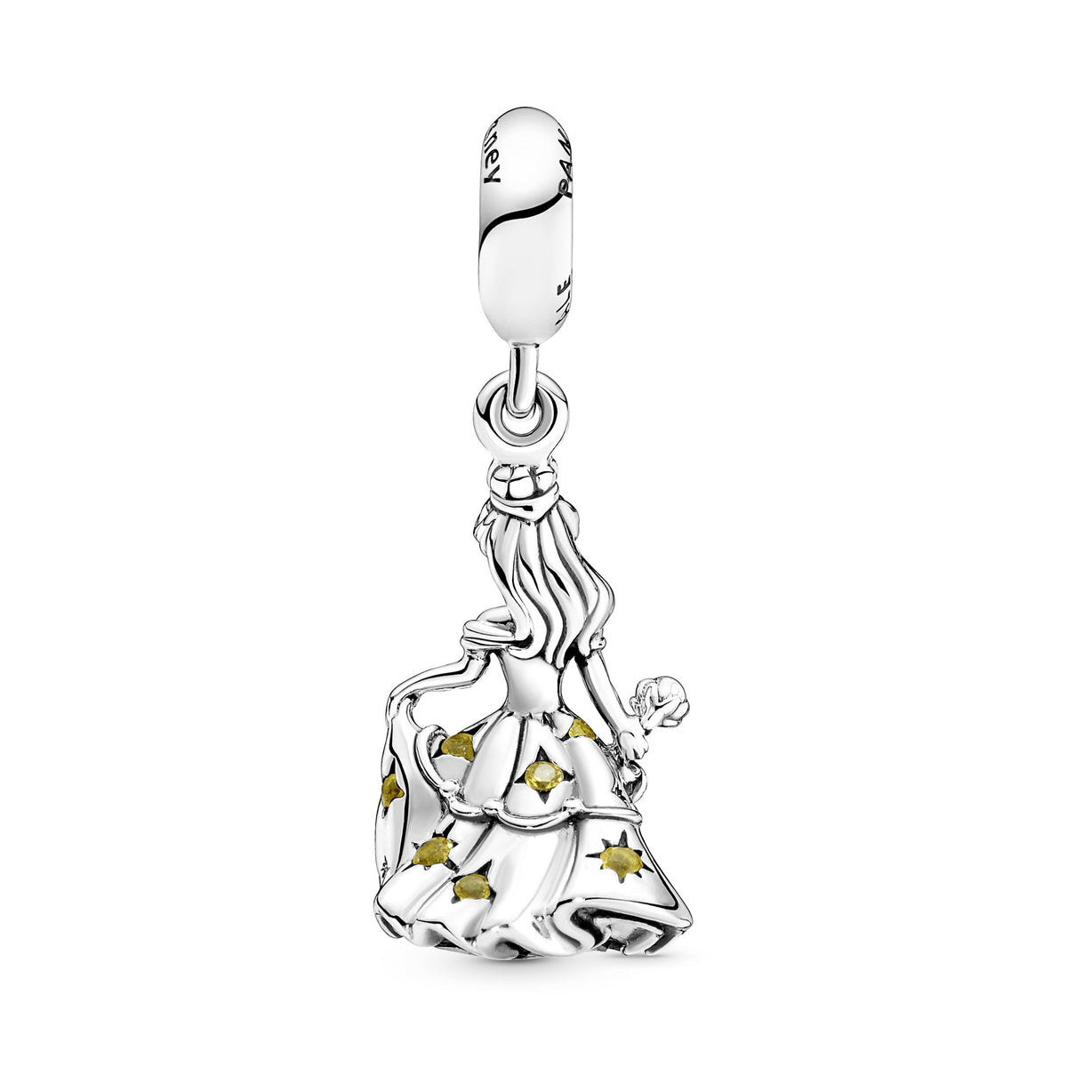 Dangle Charm – Sterling Silver – Disney Beauty and the Beast Dancing Belle
