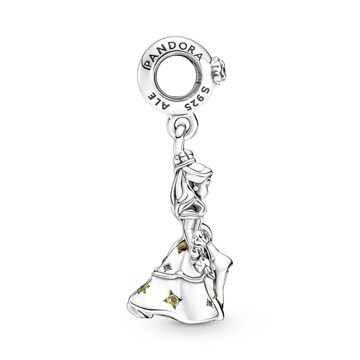 Dangle Charm – Sterling Silver – Disney Beauty and the Beast Dancing Belle