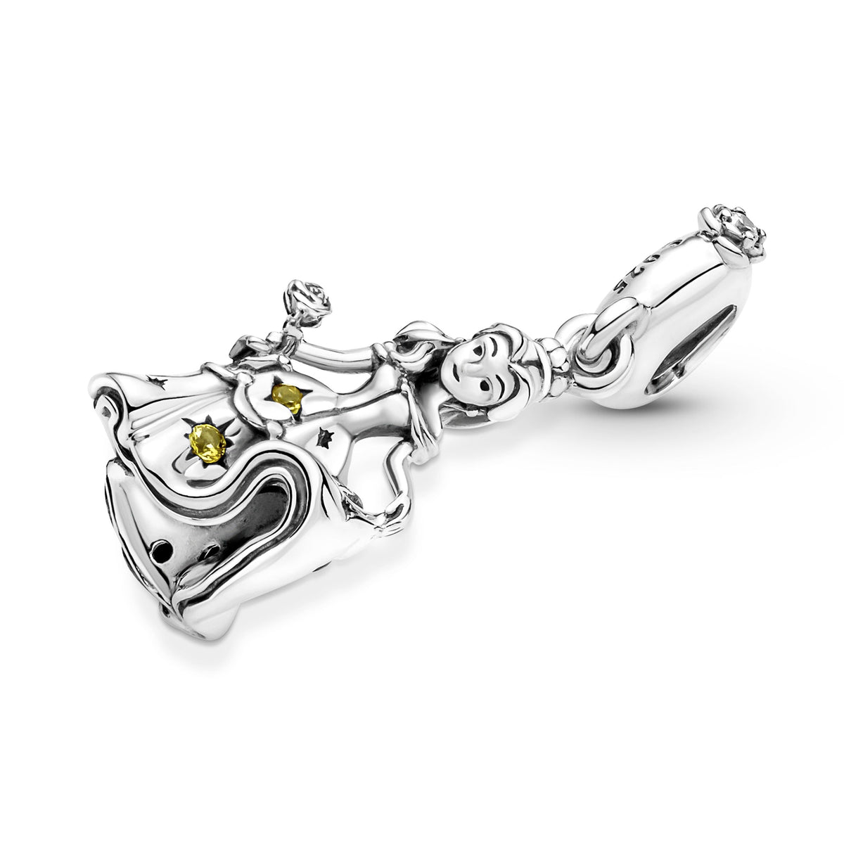 Dangle Charm – Sterling Silver – Disney Beauty and the Beast Dancing Belle