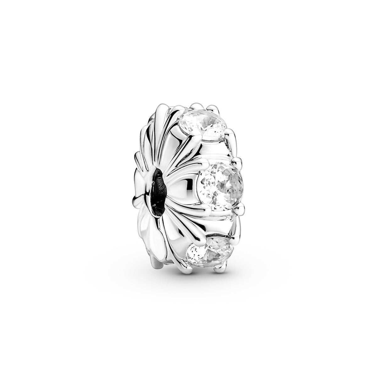 Clip Charm – Sterling Silver – Long Pronged Sparkling