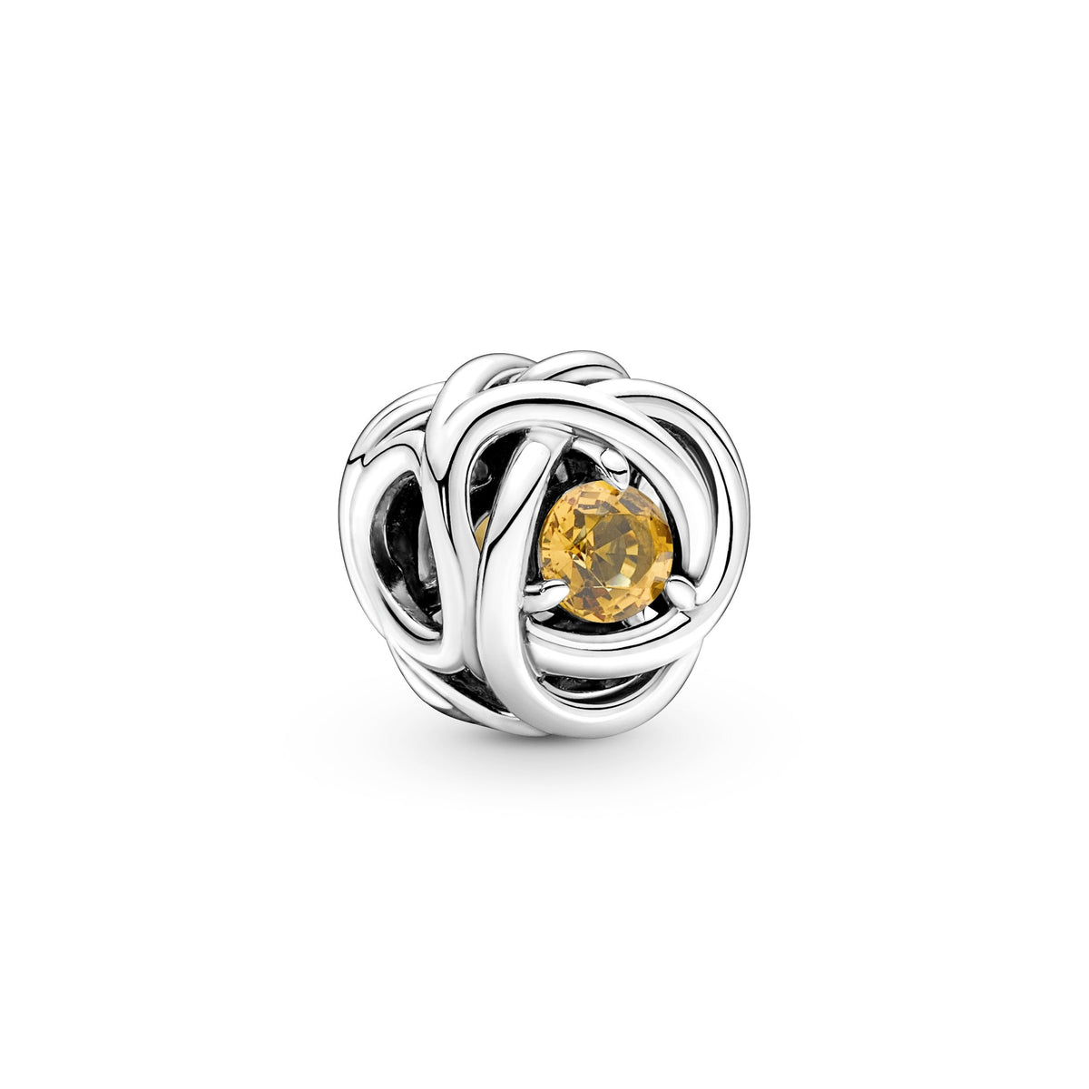 Charm – Sterling Silver – Honey Eternity Circle