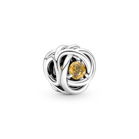 Charm – Sterling Silver – Honey Eternity Circle