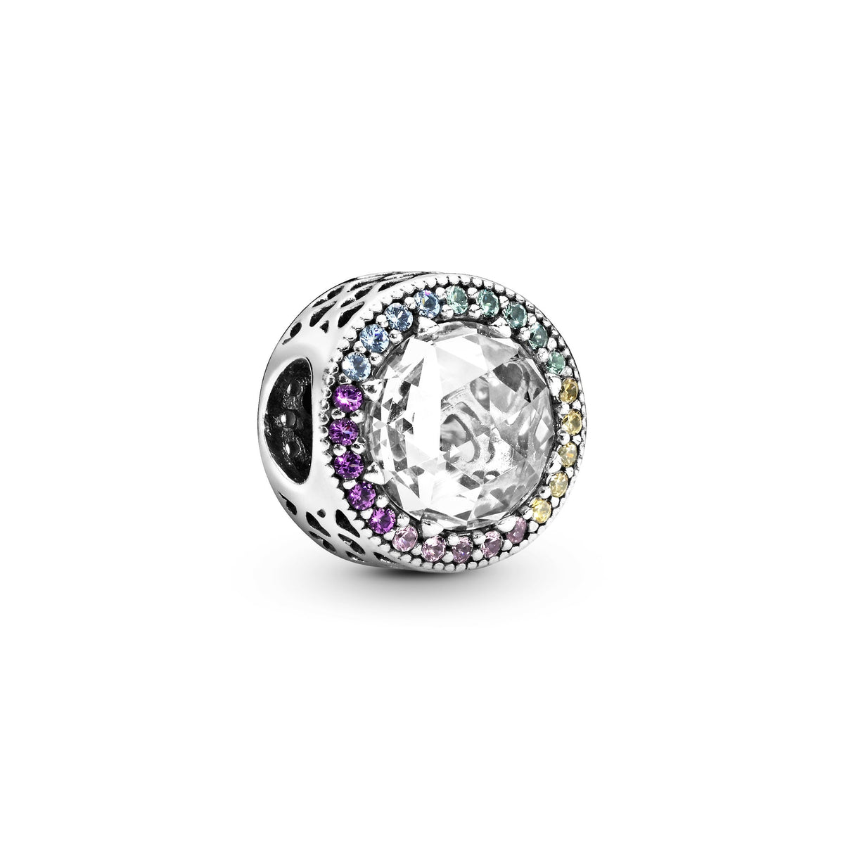 Charm – Sterling Silver – Sparkling Rainbow