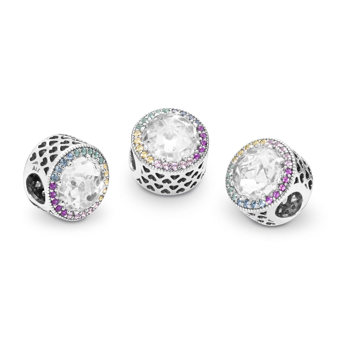 Charm – Sterling Silver – Sparkling Rainbow