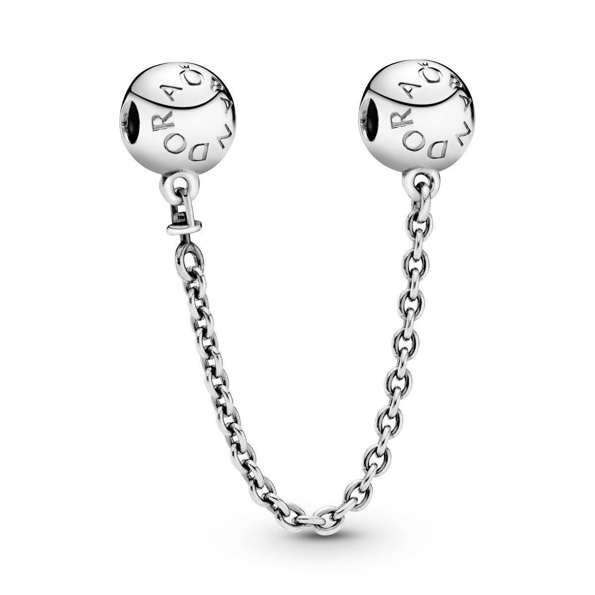 Safety Chain Charm – Sterling Silver – Pandora Logo