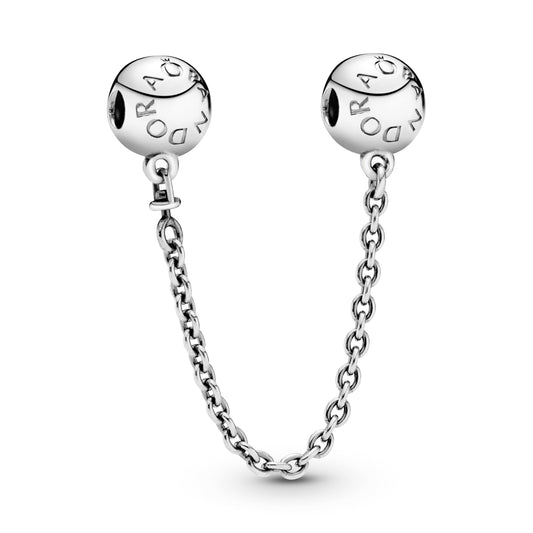 Safety Chain Charm – Sterling Silver – Pandora Logo