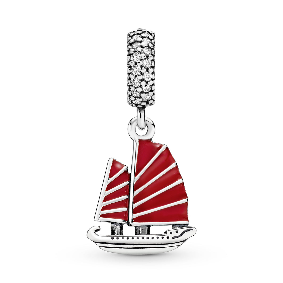 Dangle Charm – Sterling Silver – Chinese Junk Ship