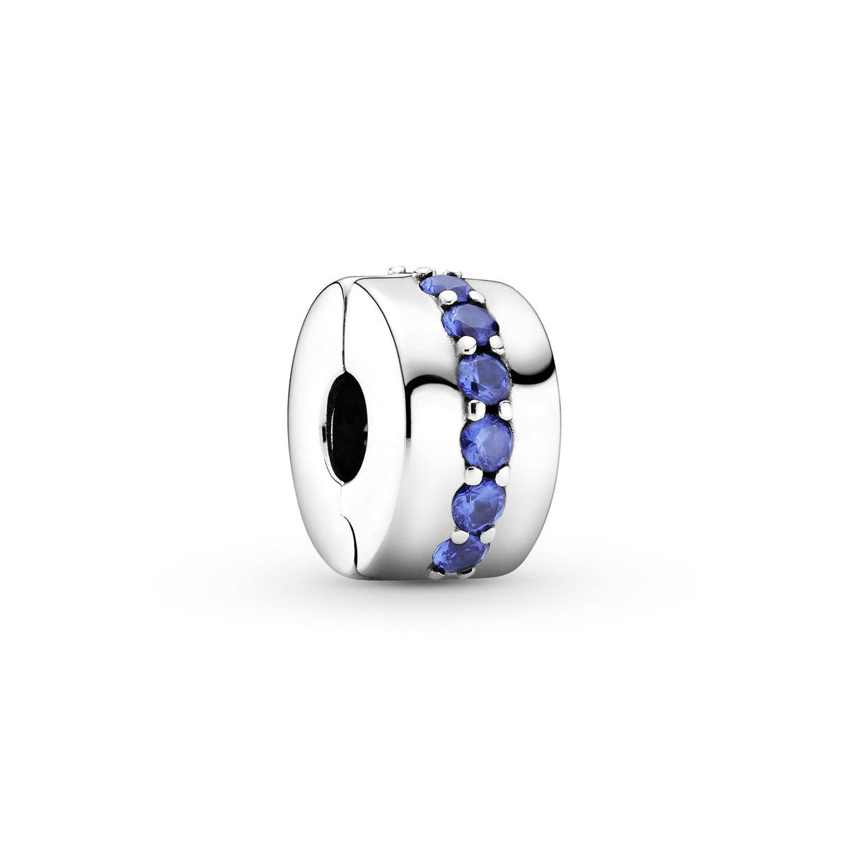 Clip Charm – 14k Rose Gold-Plated – Blue Sparkle