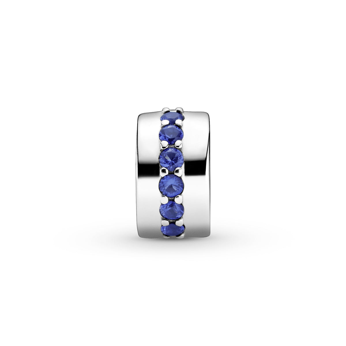 Clip Charm – 14k Rose Gold-Plated – Blue Sparkle