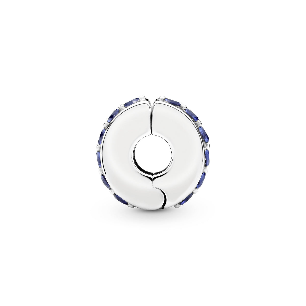 Clip Charm – 14k Rose Gold-Plated – Blue Sparkle