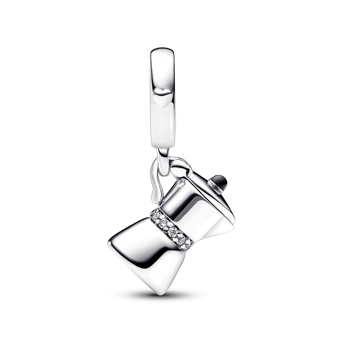 Dangle Charm – Sterling Silver – Moka Pot
