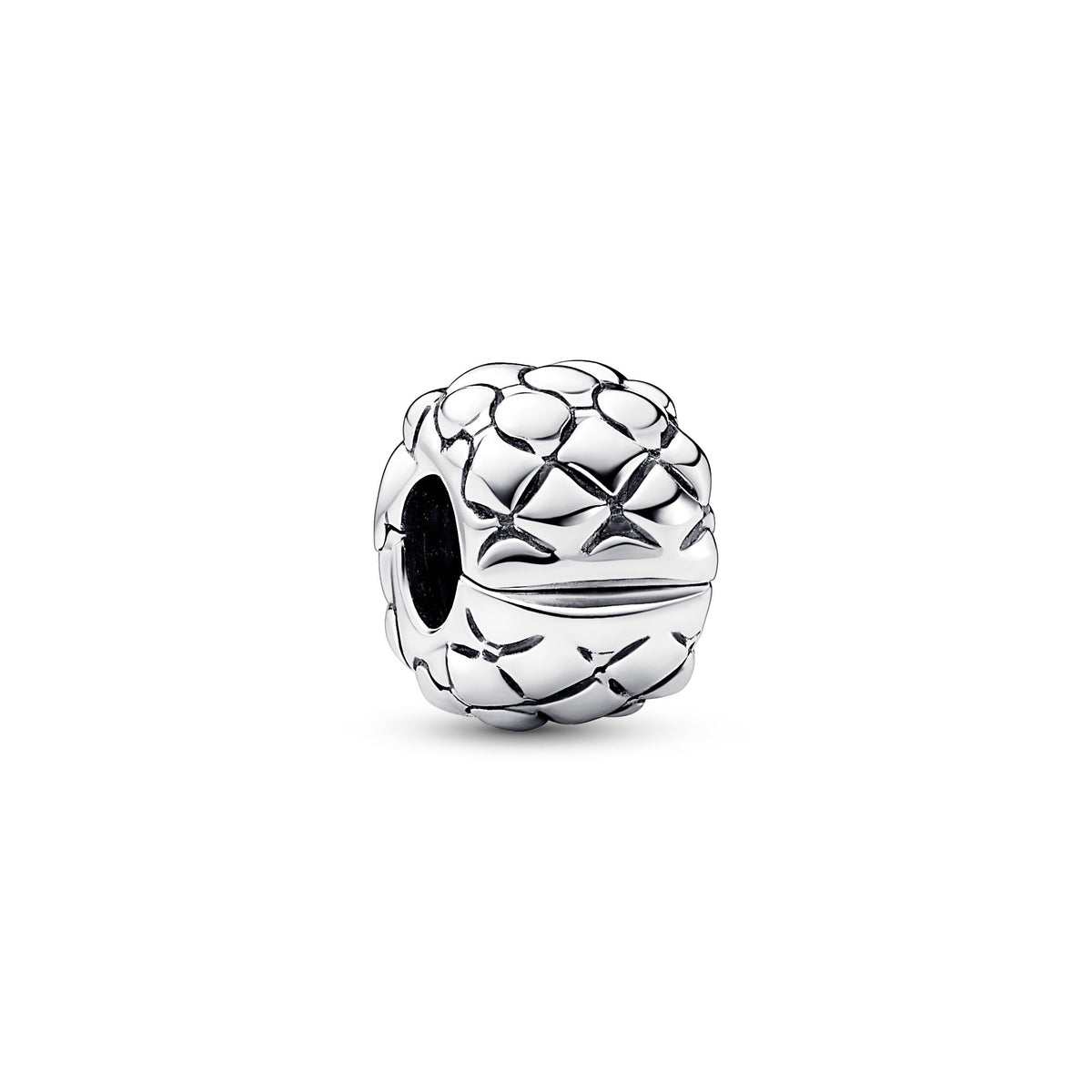 Clip Charm – Sterling Silver – Studded
